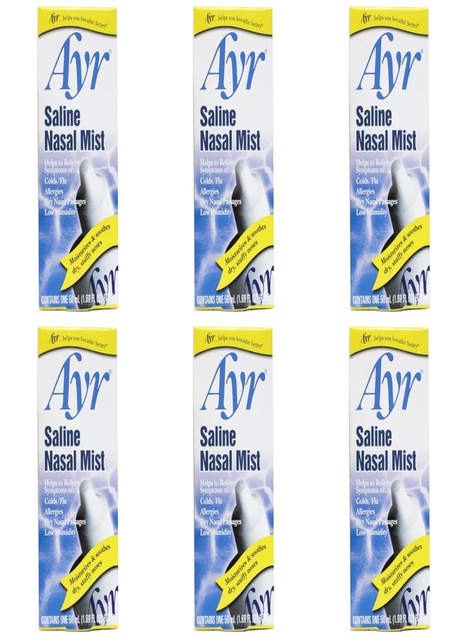 آير بخاخ أنفي ملحي من آير 1.69 أونصة سائلة (الكمية 6) - Image 1